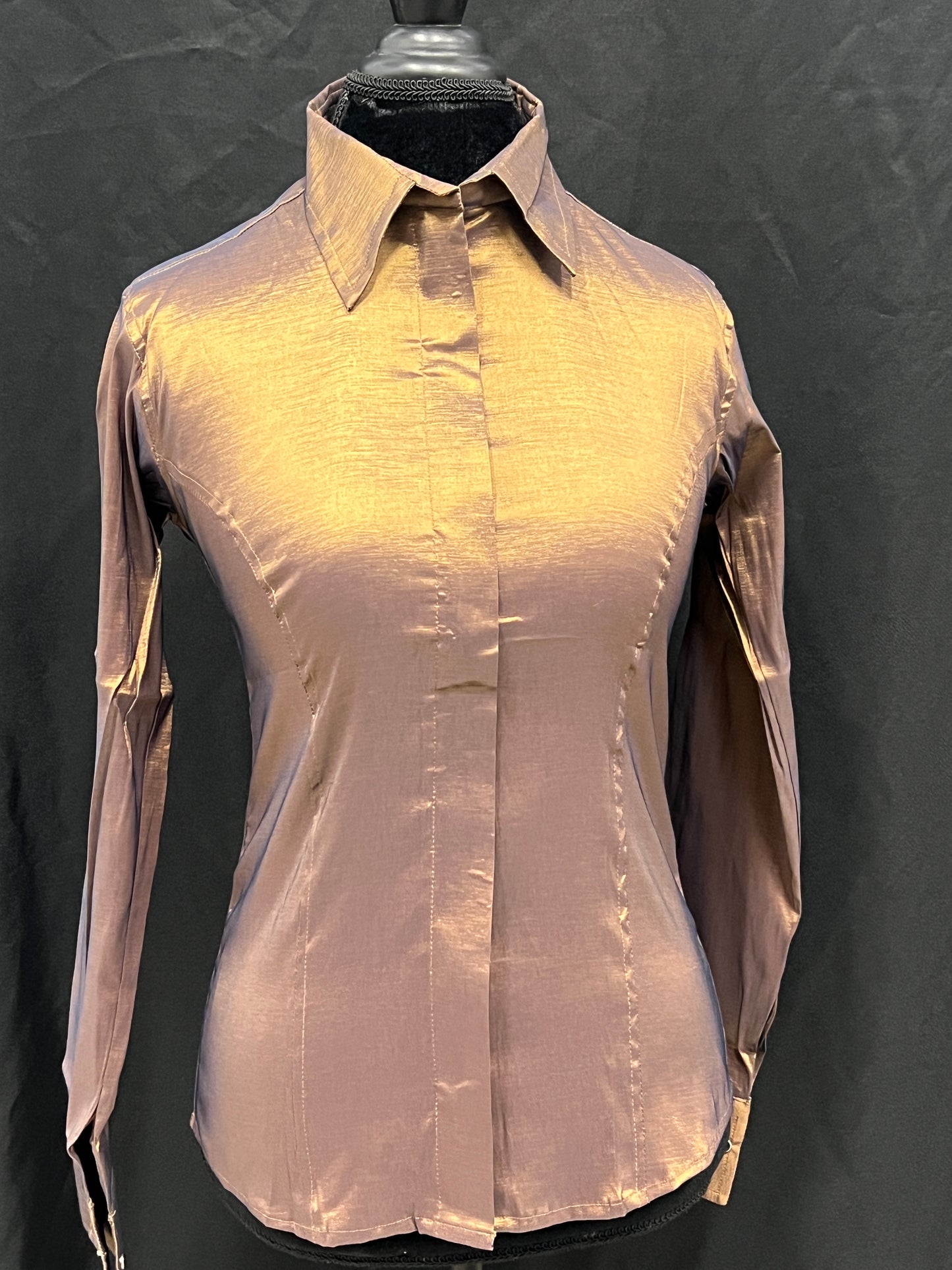Stretch Taffeta Dark Gold