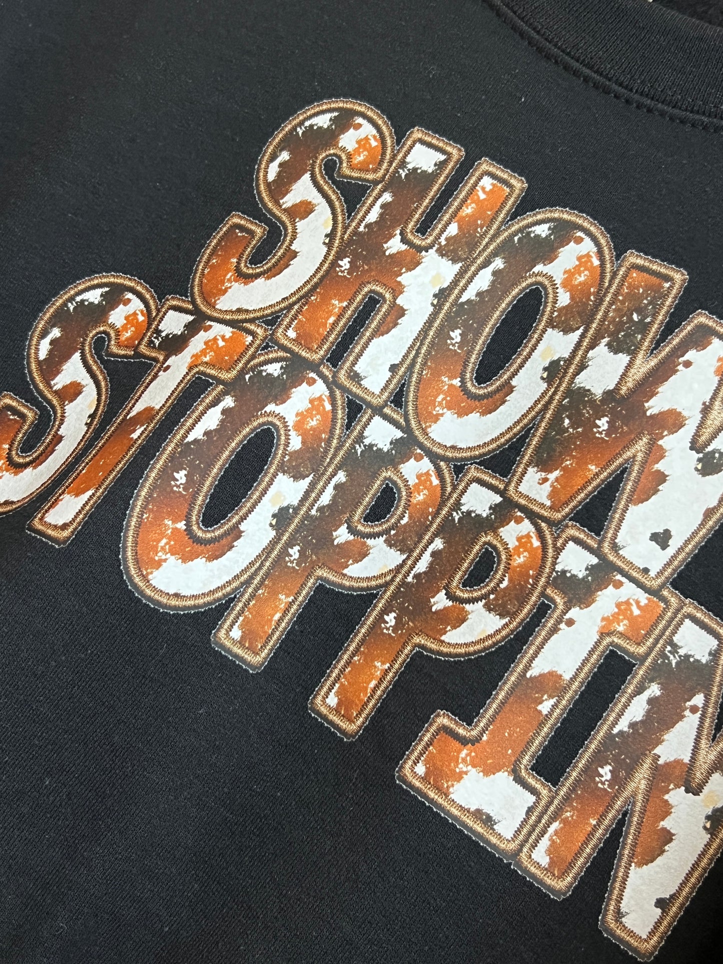 Show Stoppin Cow Print Sweatshirt