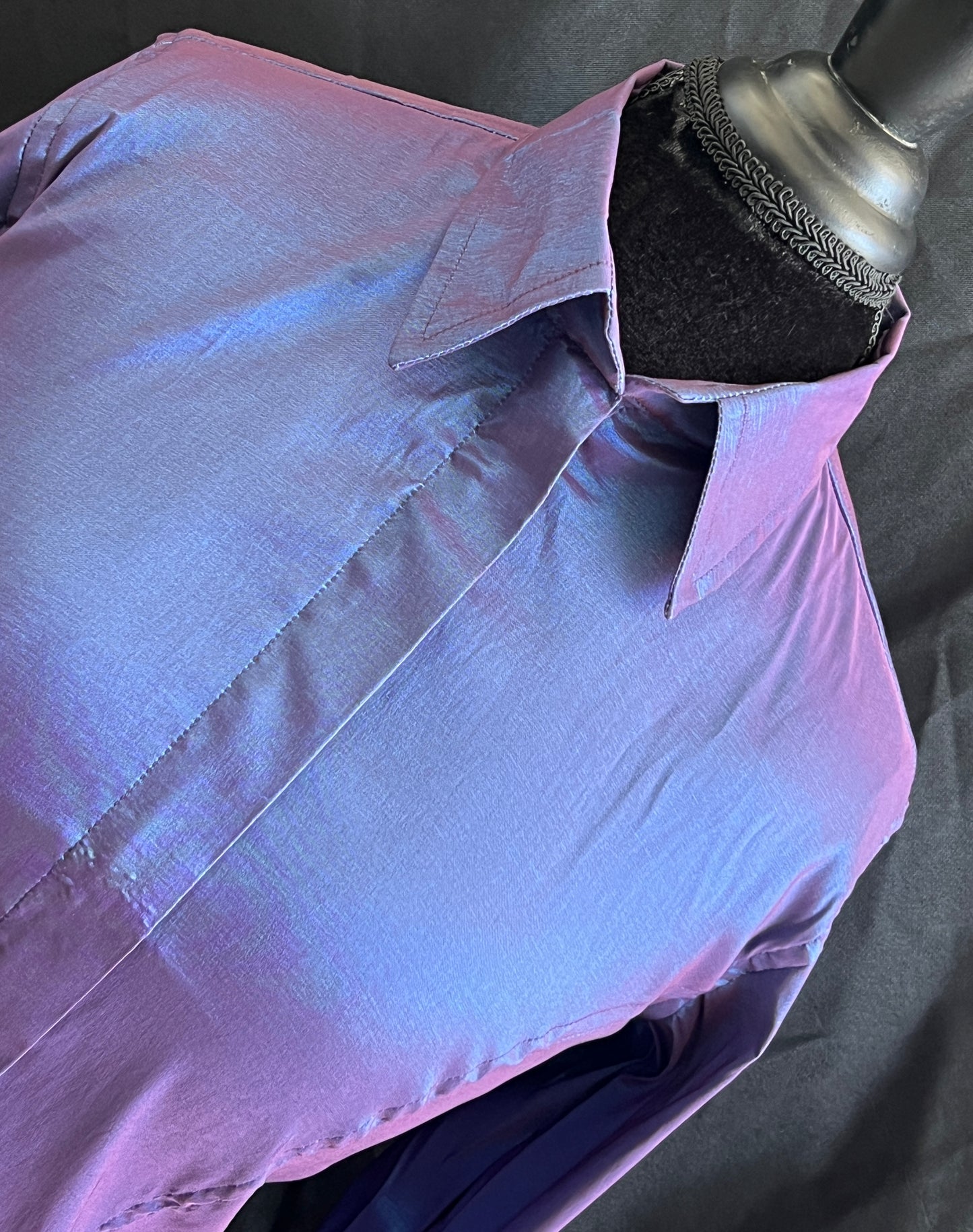 Stretch Taffeta Blueberry