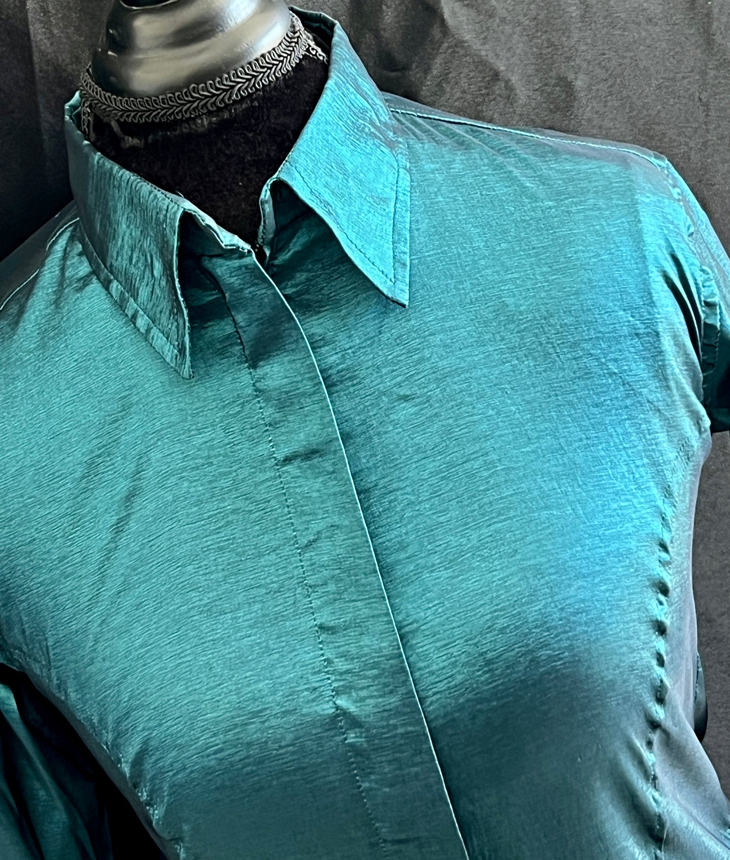 Stretch Taffeta Dark Teal