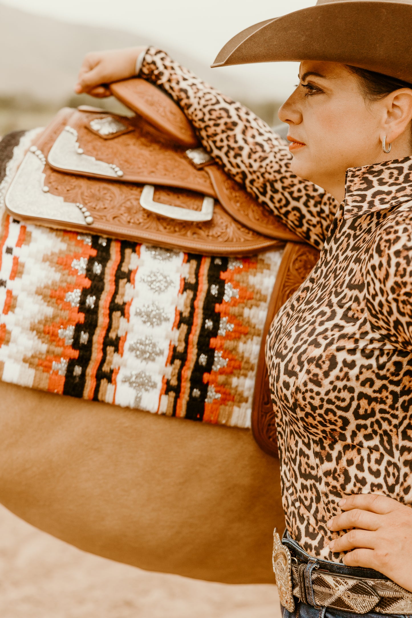 Leopard Light Weight Fitted Shirt