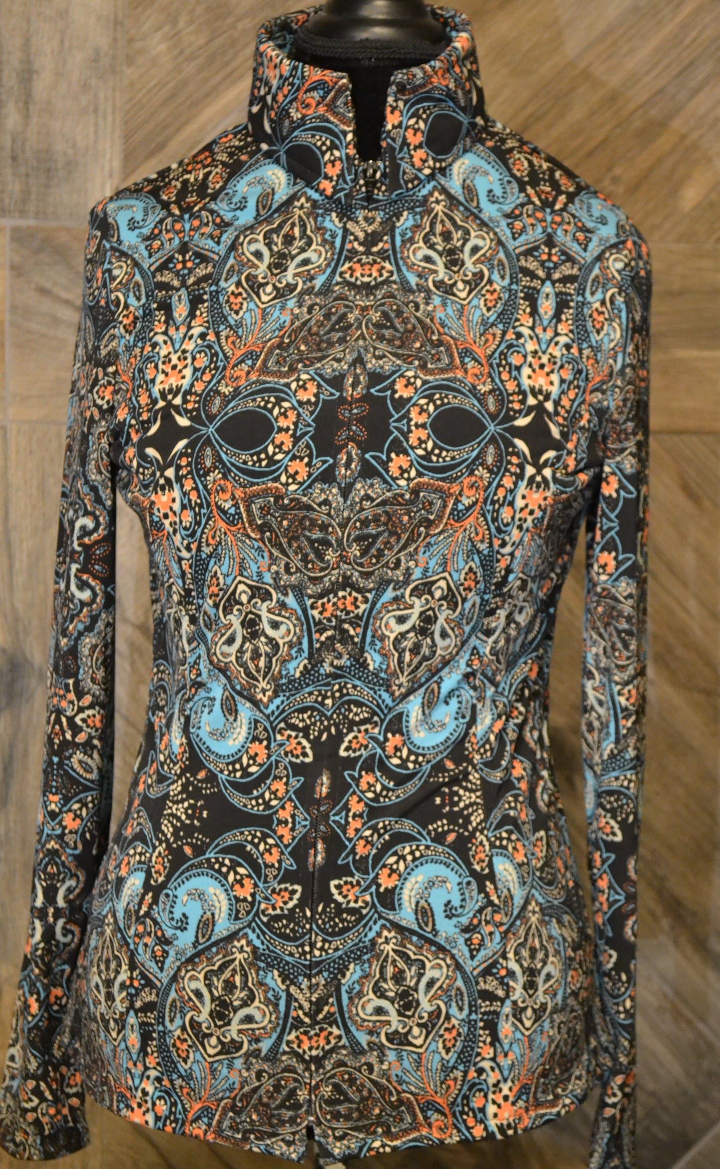 Black Orange Turquoise Shirt - Show Stoppin'