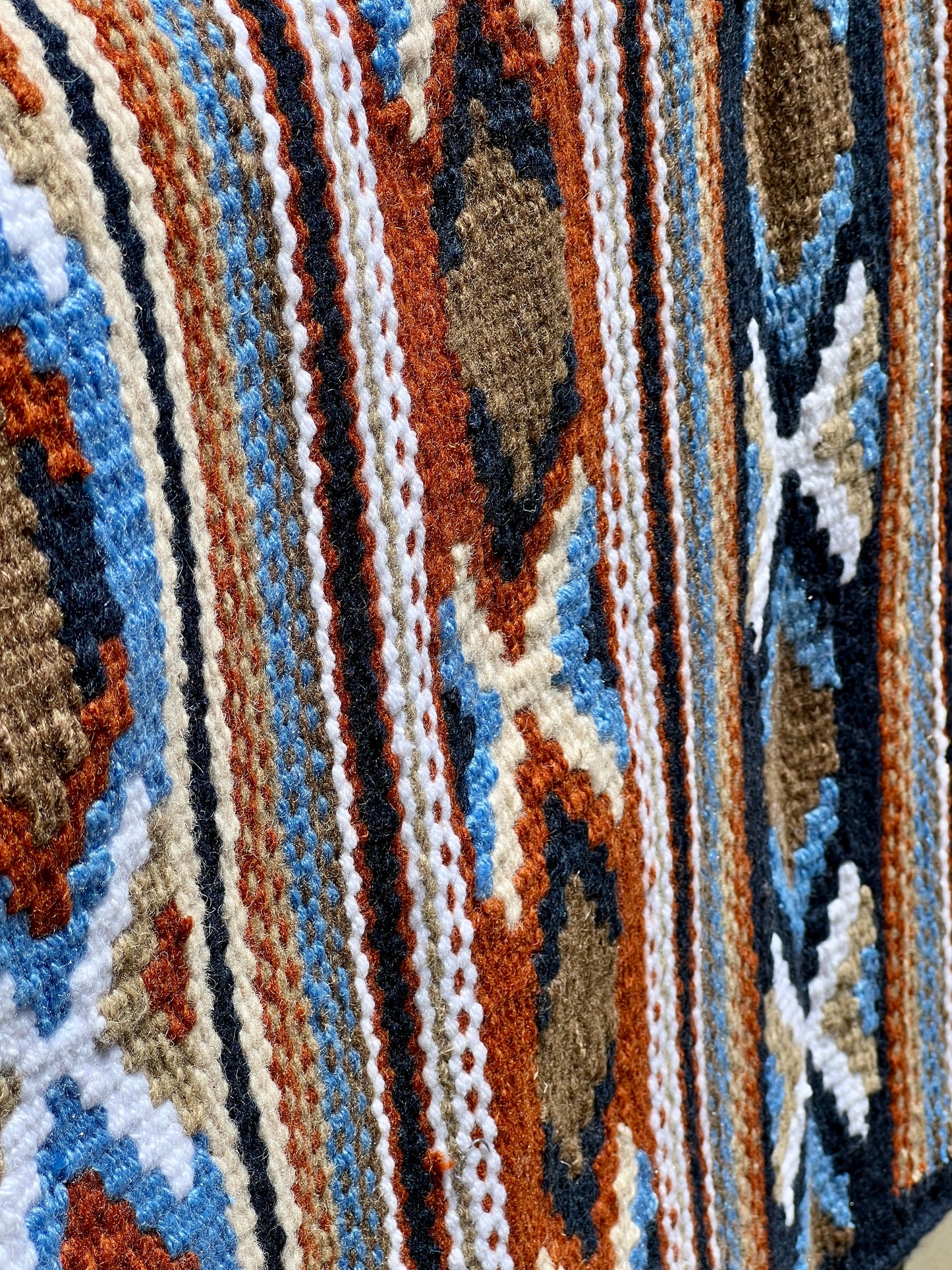 Thee X Navy N Rust Ranch Show Blanket