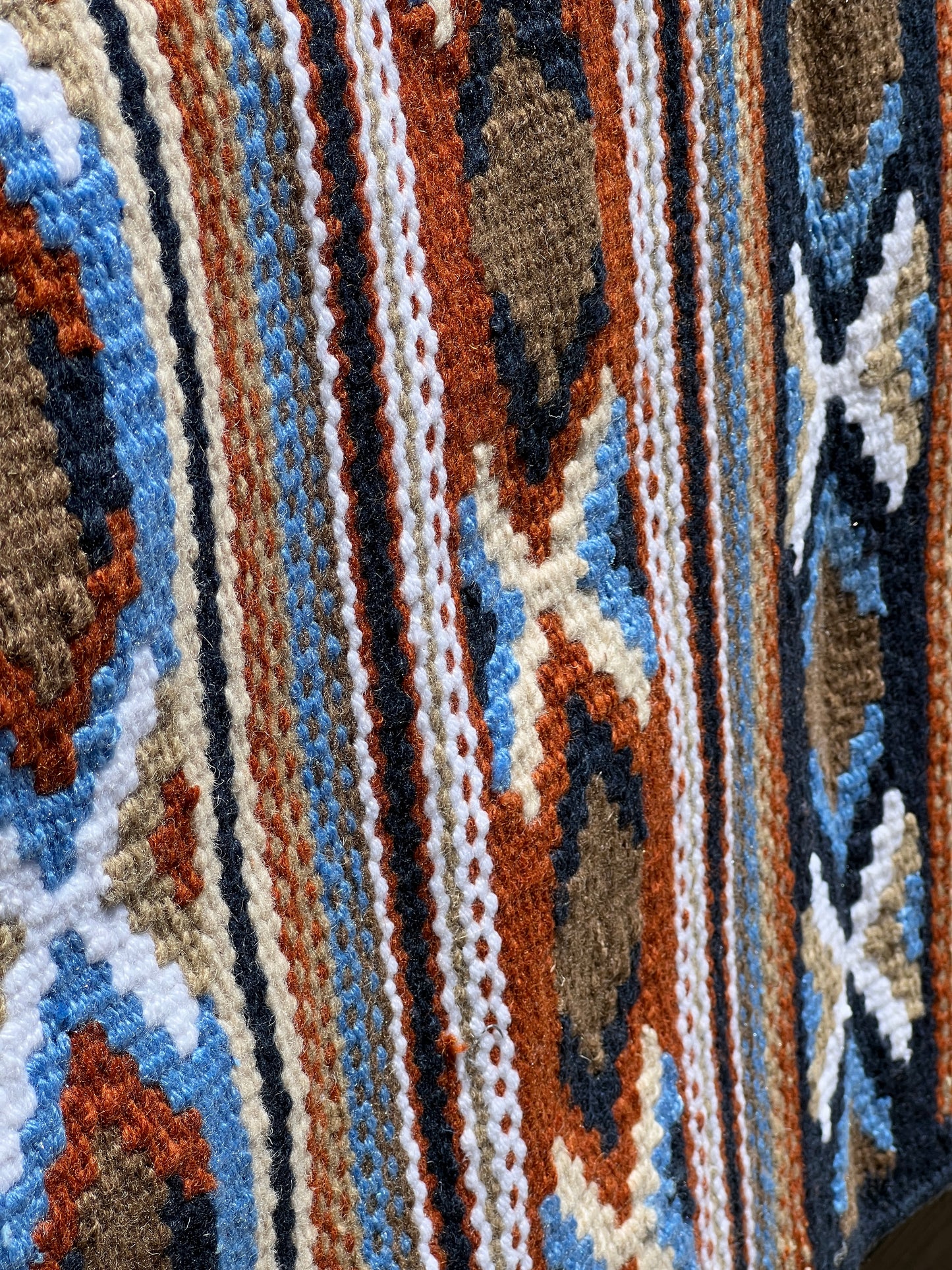 Thee X Navy N Rust Ranch Show Blanket