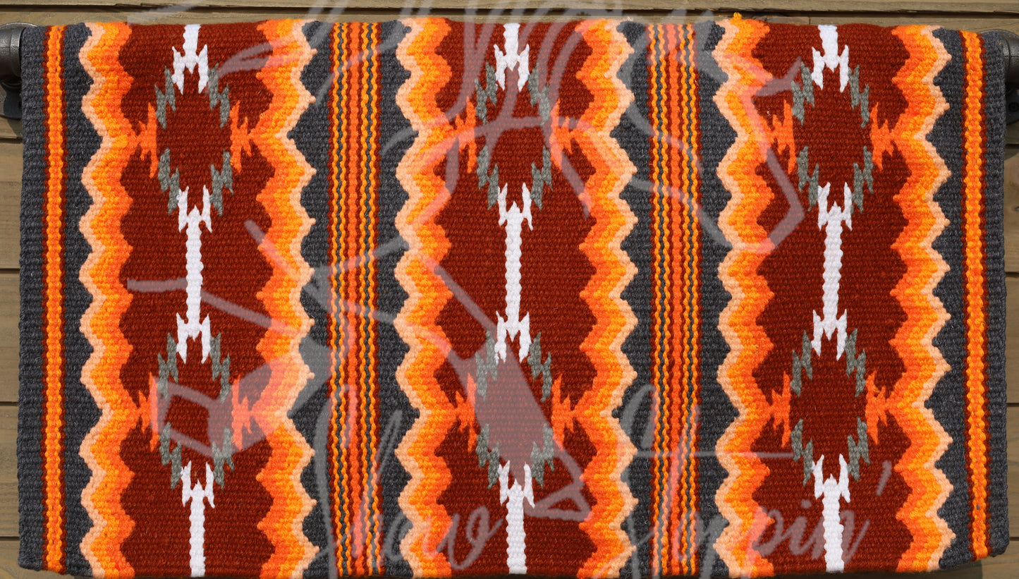 Re-order Amazing Rusty Orange Ranch Style Blanket