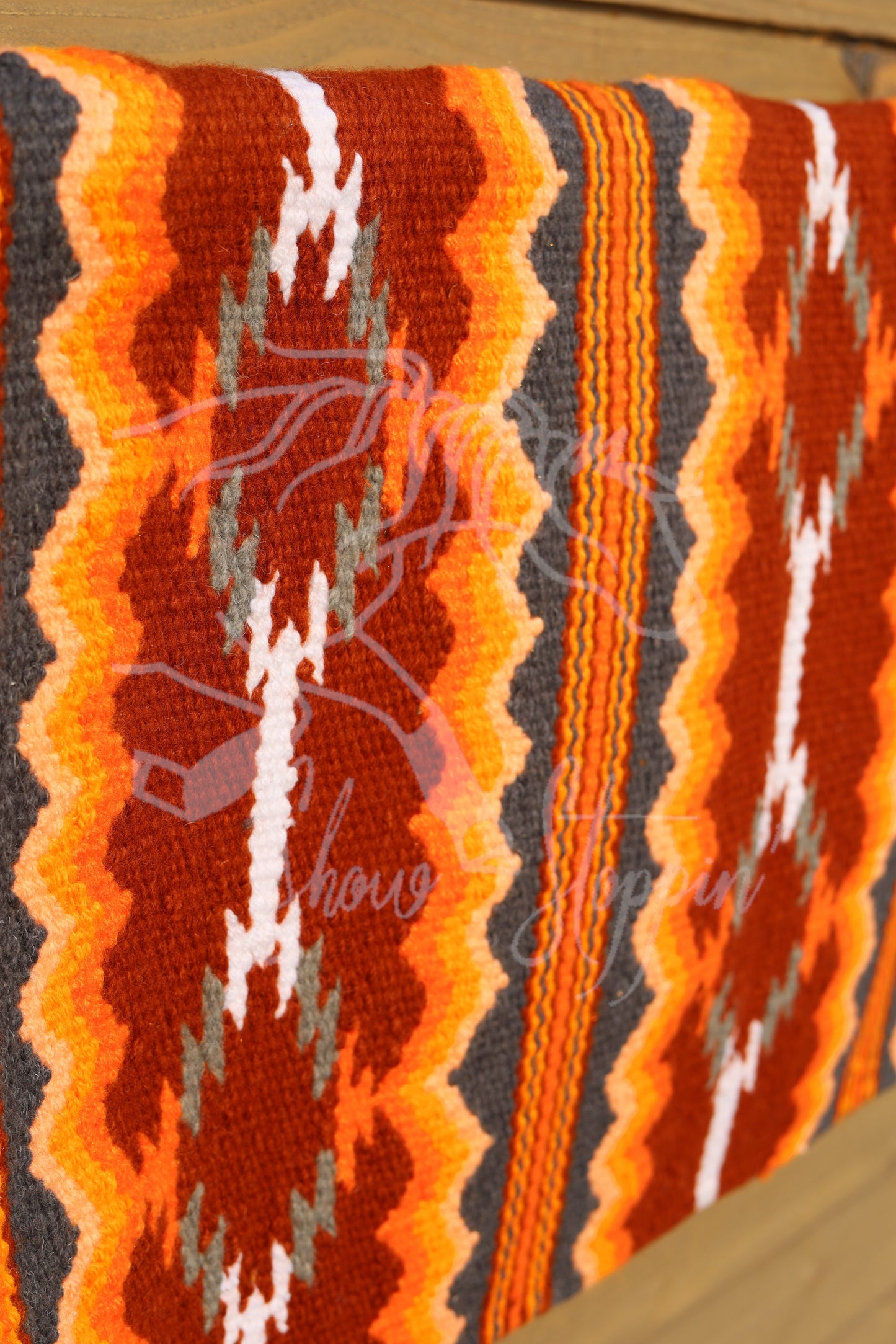 Re-order Amazing Rusty Orange Ranch Style Blanket