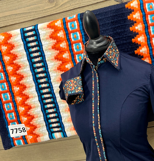 Radiant Accent Navy N Rust