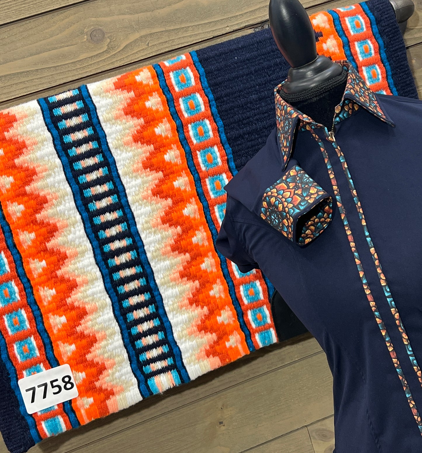 Radiant Accent Navy N Rust