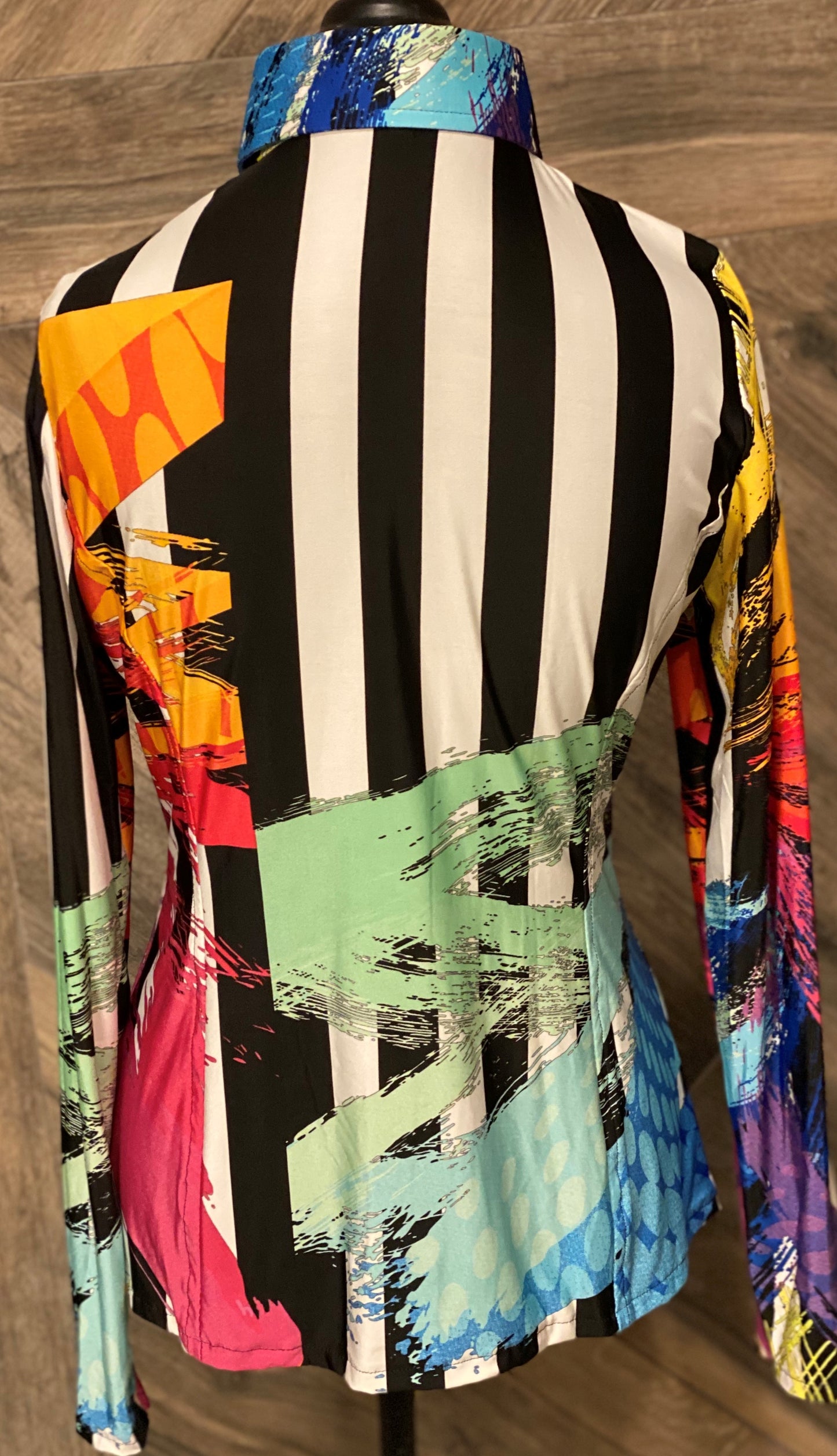 Large Stripe Paint Splatter Shirt - Show Stoppin'