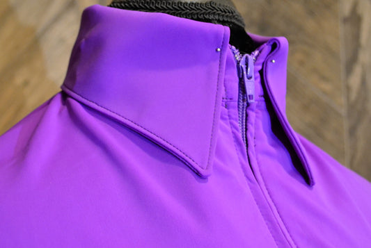 SS Purple Fitted Zip Up - Show Stoppin'