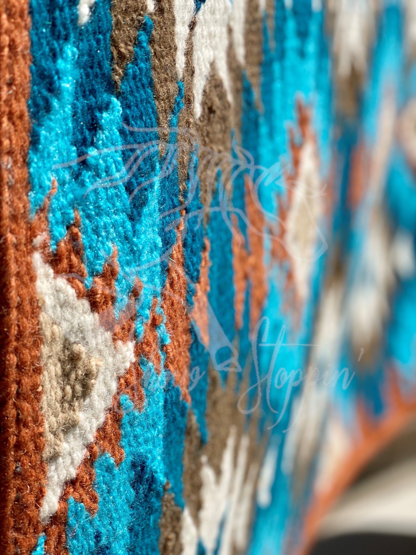 Reorder My Style Rust N Turquoise Ranch Blanket