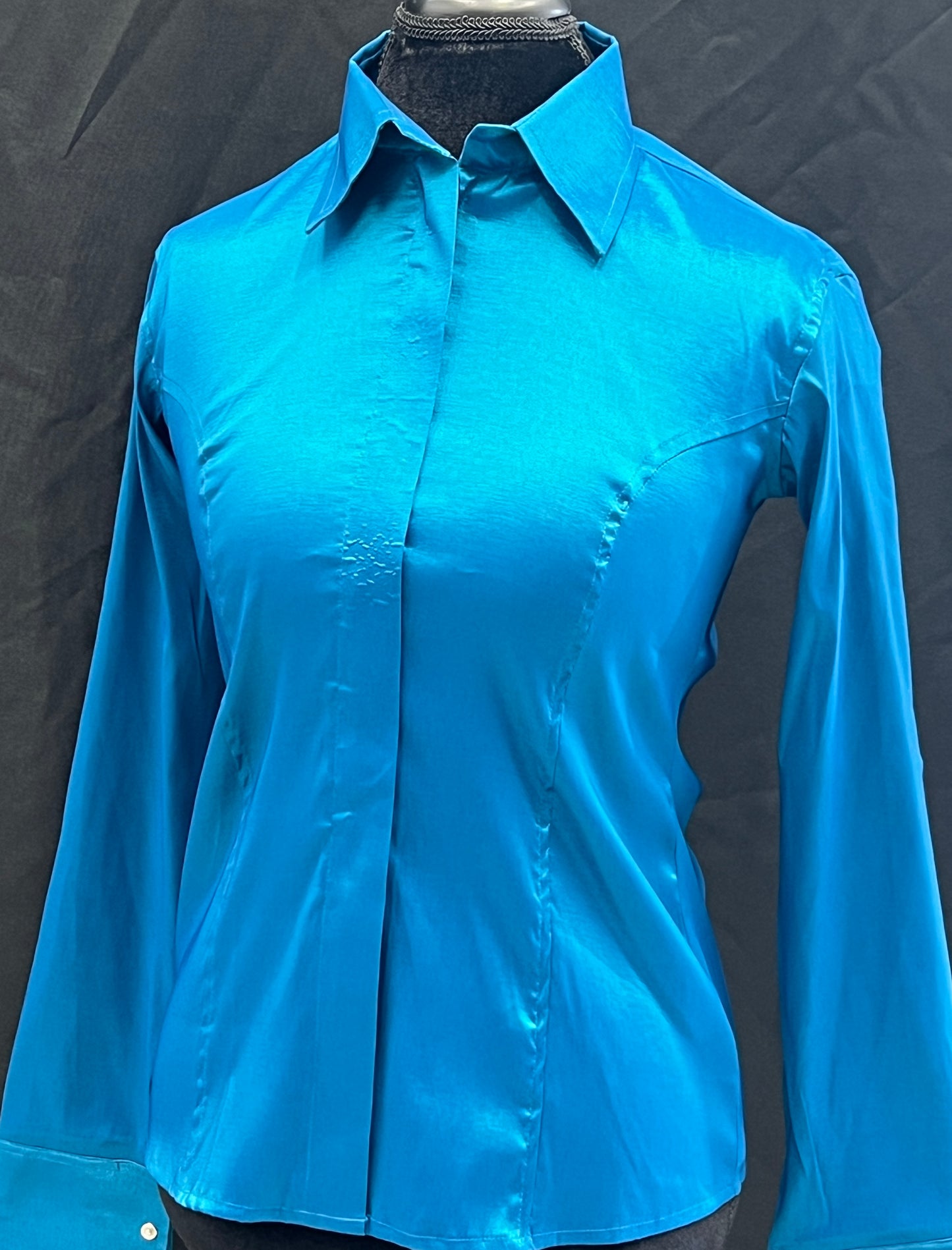 Stretch Taffeta Dark Turquoise