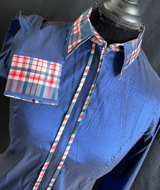 Stretch Taffeta Dark Blue American Accent