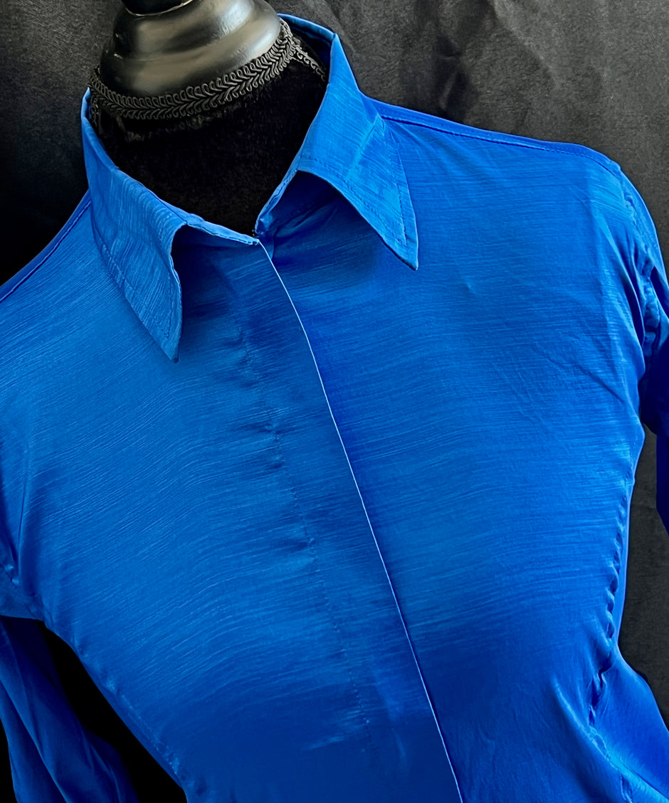 Lightweight Taffeta Tie Shirt main image 1