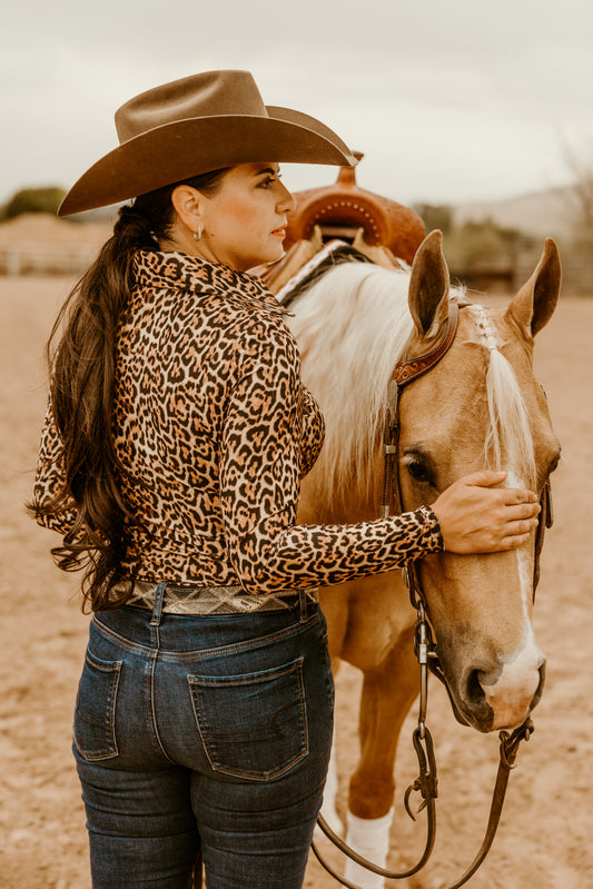 Leopard Light Weight Fitted Shirt