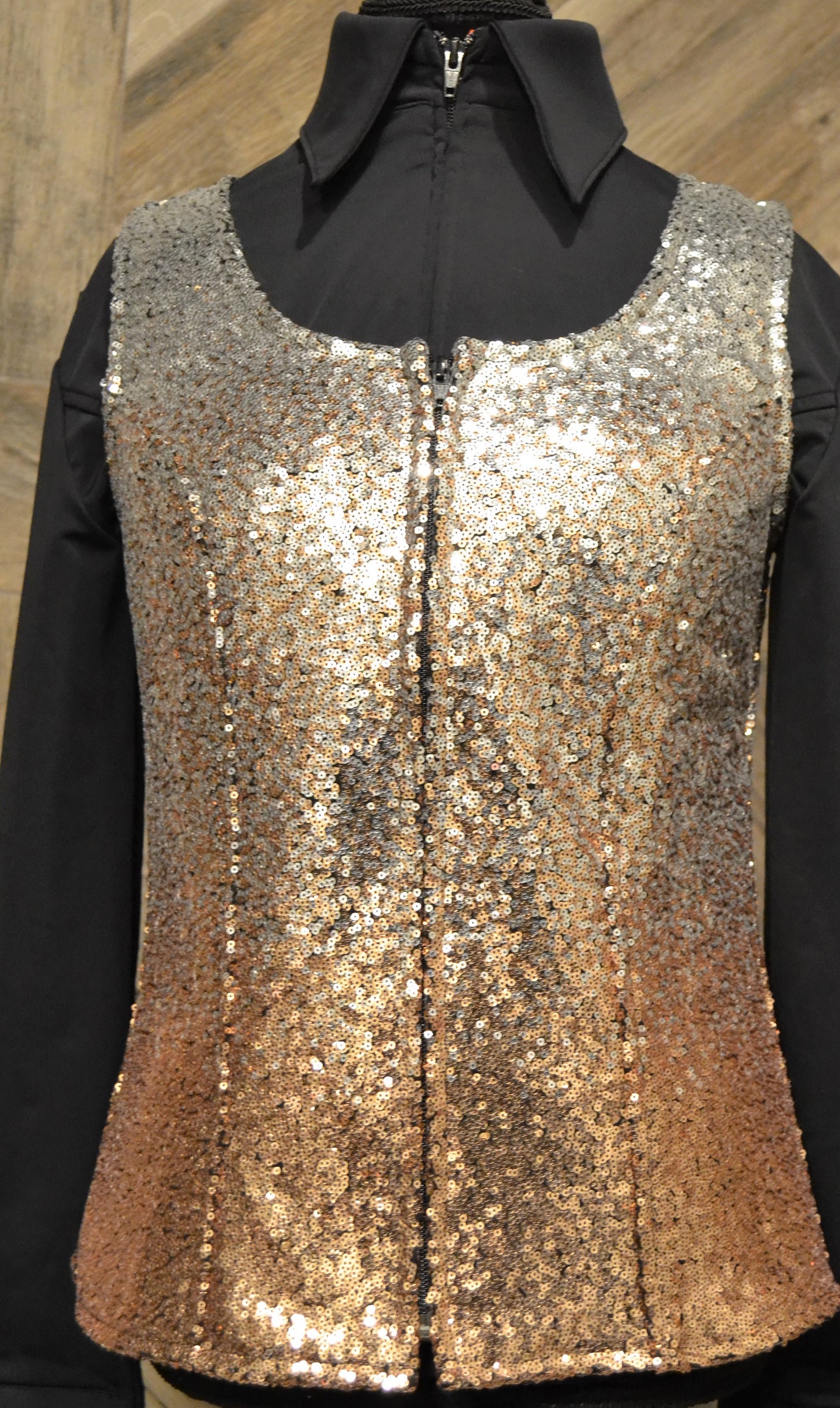 Silver Rose Gold Ombre Vest - Show Stoppin'