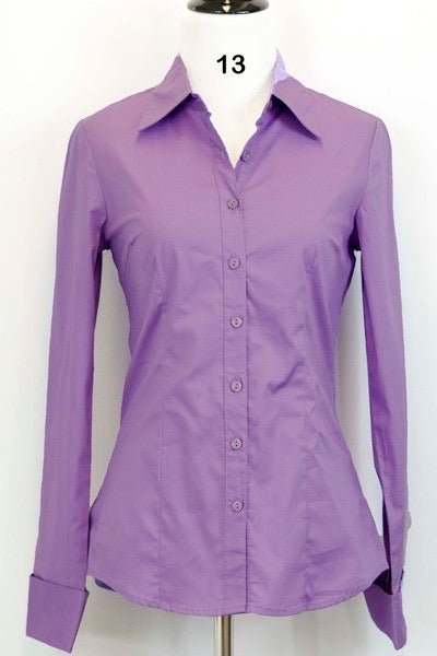 Light purple best sale button up shirt