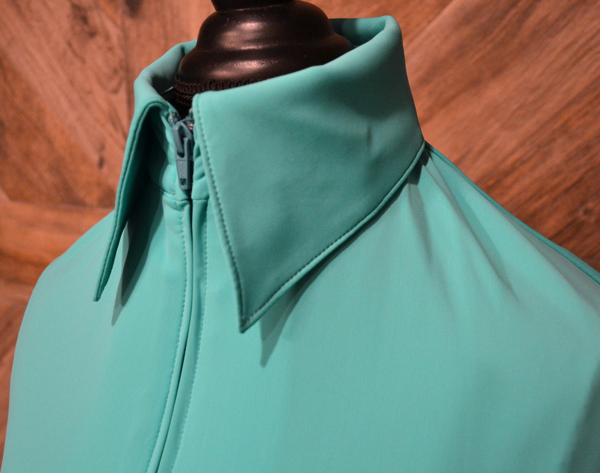 SS Bright Teal Fitted Zip Up - Show Stoppin'