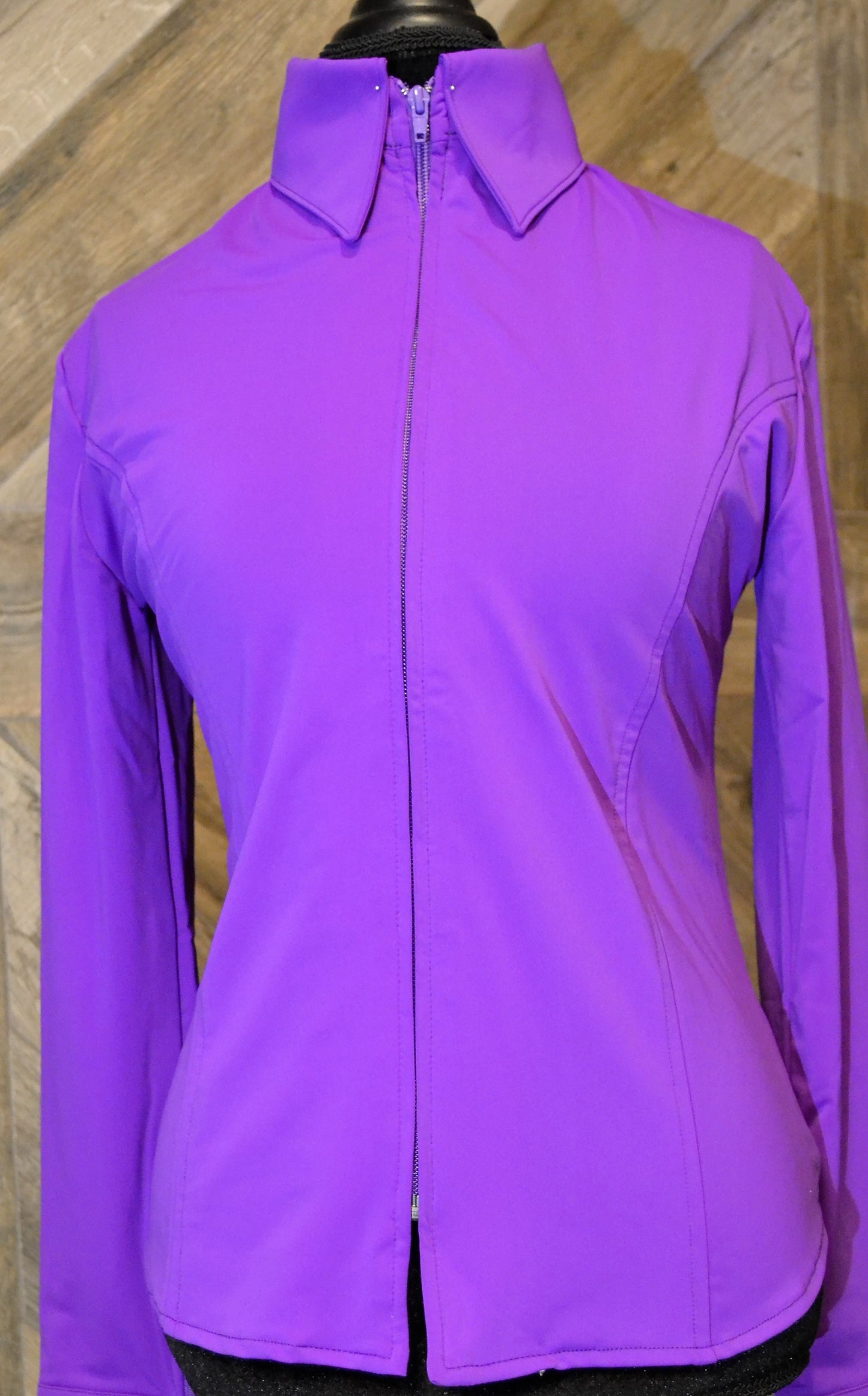 SS Purple Fitted Zip Up - Show Stoppin'