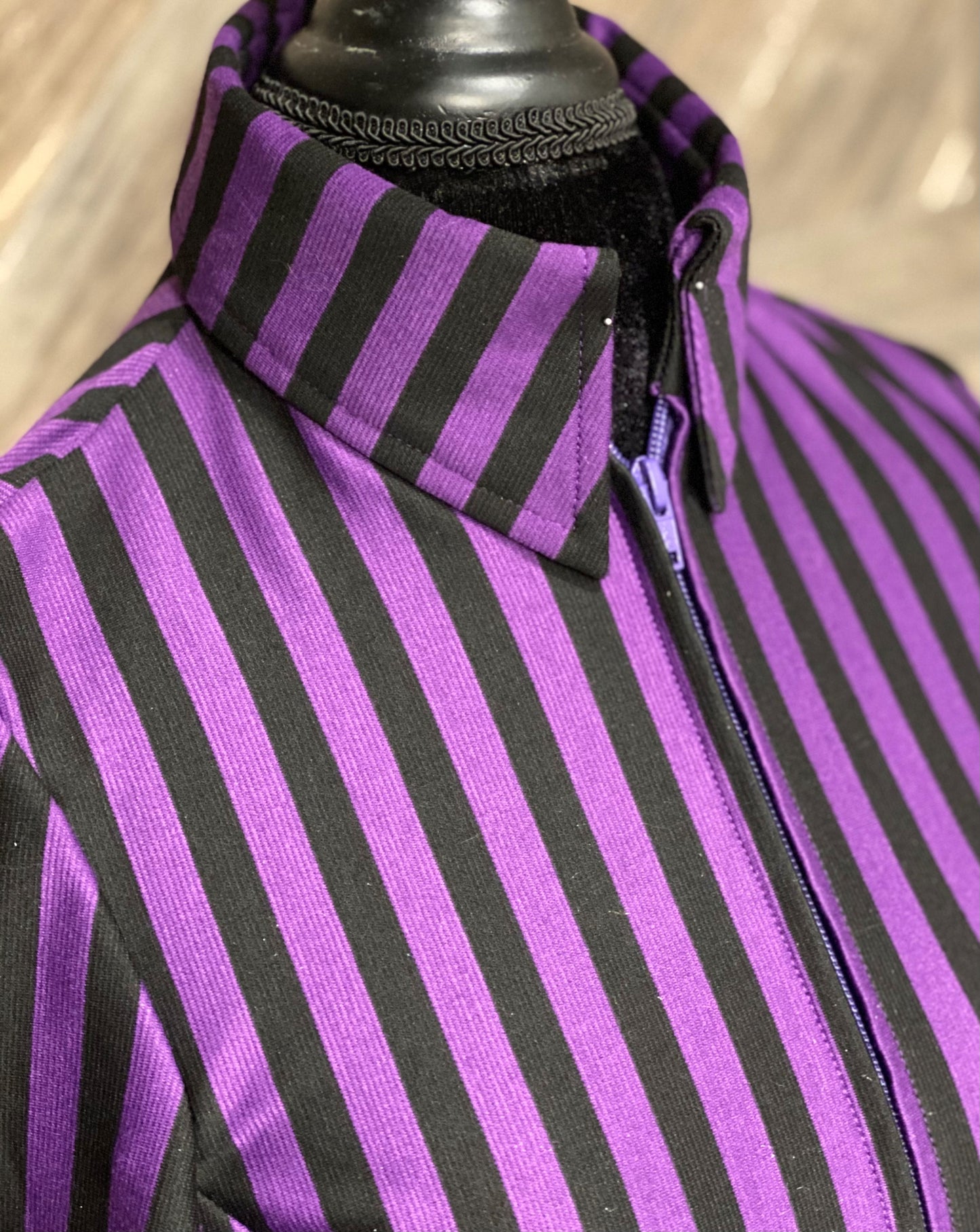 Purple and Black Stripe Shirt