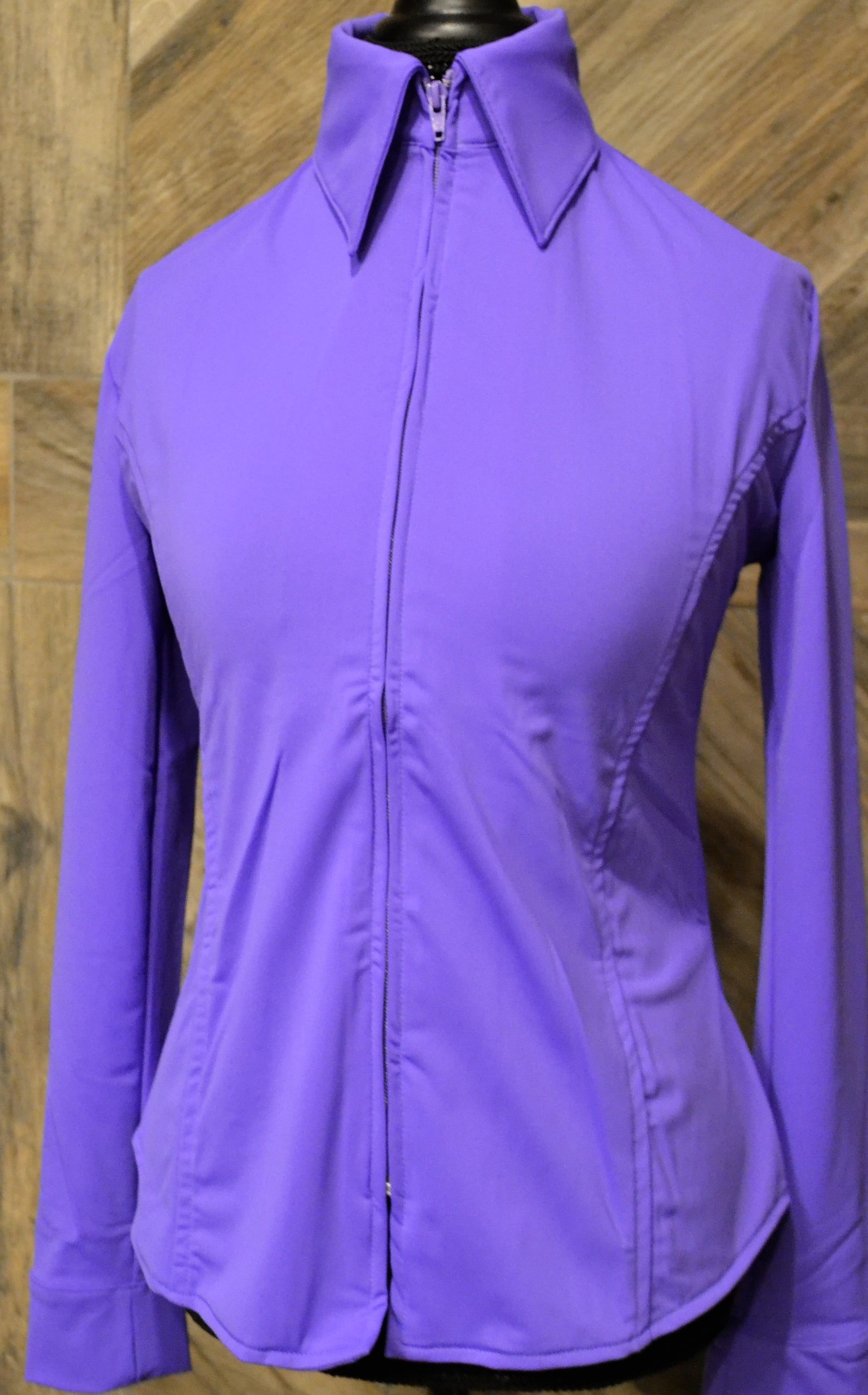 SS Show Purple Fitted Zip Up - Show Stoppin'